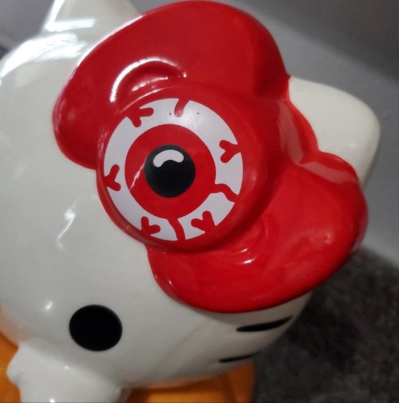 Blue sky Hello Kitty Large Halloween Pumpkin Cannister Cookie jar - Picture 3 of 11